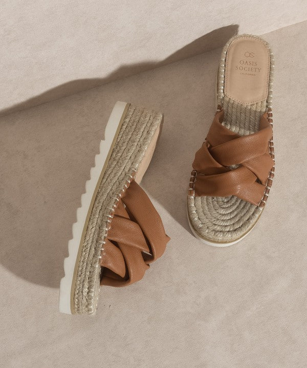 REBEL-STAPPY PLATFORM SANDALS