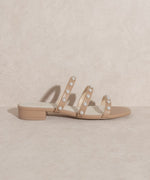 VALERIE-PEARL FLATS SANDALS