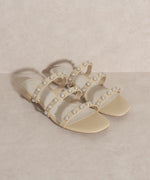 VALERIE-PEARL FLATS SANDALS