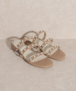 VALERIE-PEARL FLATS SANDALS