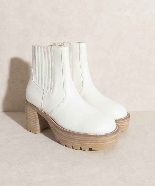 AUBREY-PLATFORM PANELED BOOTS