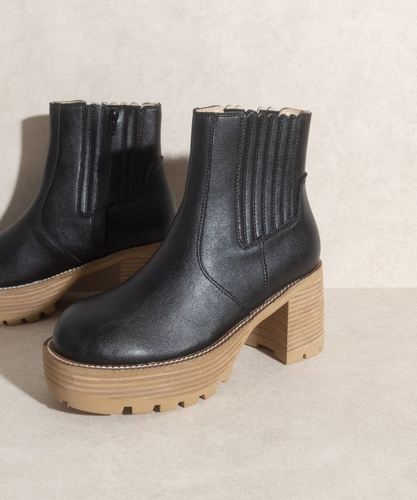 AUBREY-PLATFORM PANELED BOOTS