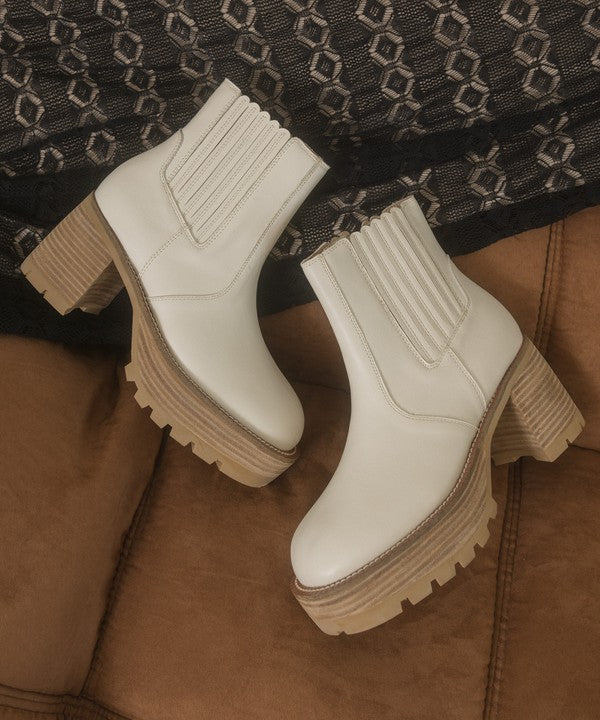 AUBREY-PLATFORM PANELED BOOTS