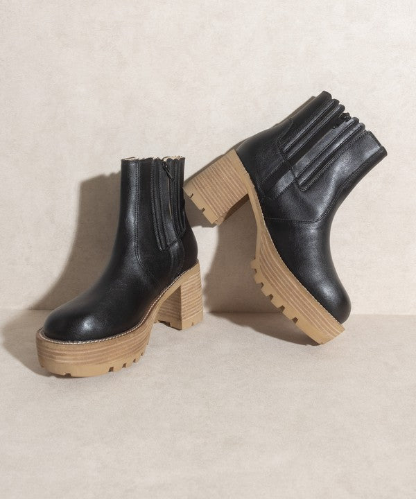 AUBREY-PLATFORM PANELED BOOTS