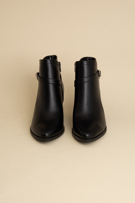 NADINE ANKLE BUCKLE BOOTS