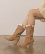 HALLE-PANELED COWBOY BOOTS
