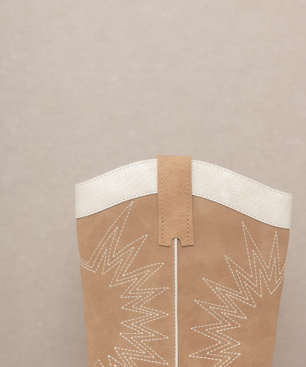 HALLE-PANELED COWBOY BOOTS