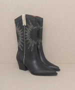 HALLE-PANELED COWBOY BOOTS