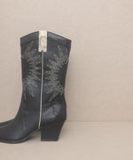 HALLE-PANELED COWBOY BOOTS