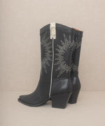HALLE-PANELED COWBOY BOOTS