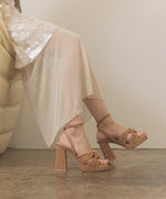 ZOEY-KNOTTED BAND PLATFORM HEELS