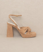 ZOEY-KNOTTED BAND PLATFORM HEELS