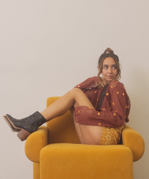 IVANNA-STAR STUDDED WESERN BOOTS