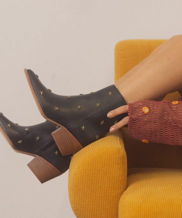 IVANNA-STAR STUDDED WESERN BOOTS