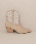 CANNES-PEARL STUDDED WESTERN BOOTS