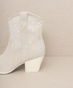 CANNES-PEARL STUDDED WESTERN BOOTS
