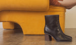 VERA-SQUARE TOE ANKLE BOOTS
