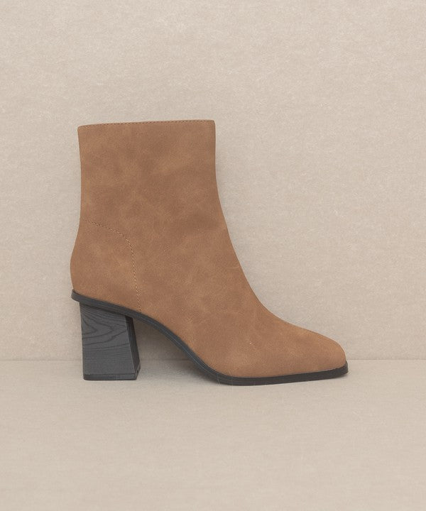 VERA-SQUARE TOE ANKLE BOOTS