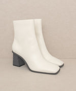 VERA-SQUARE TOE ANKLE BOOTS