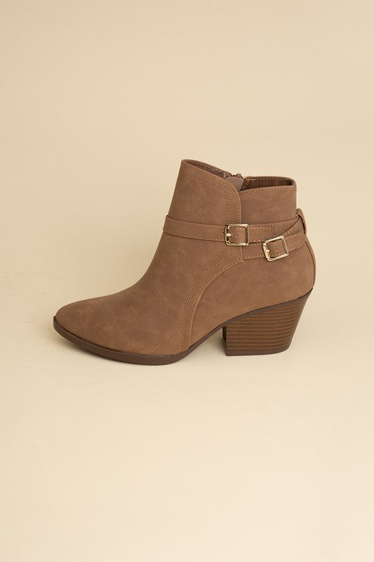 NADINE ANKLE BUCKLE BOOTS