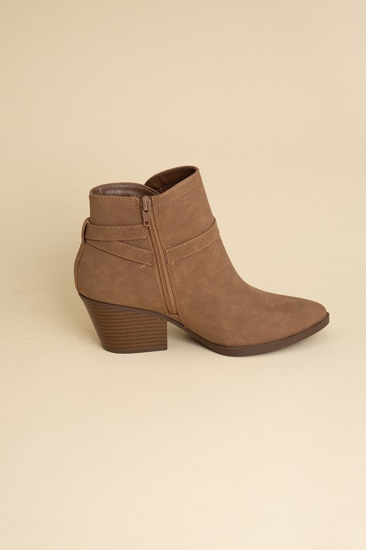 NADINE ANKLE BUCKLE BOOTS
