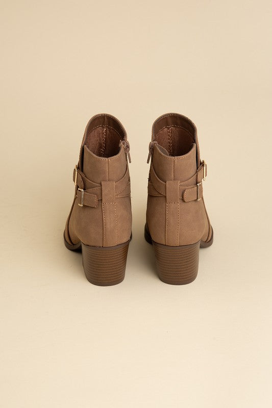 NADINE ANKLE BUCKLE BOOTS