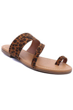 TOE RING SLIDE SANDALS